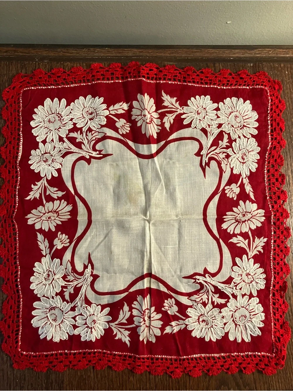 Lot of Four Red Handkerchiefs